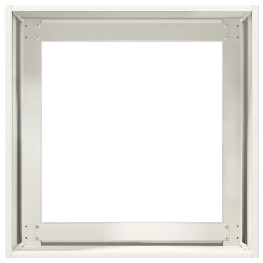 Jardinière blanc 40x40x40 cm acier laminé à froid - 5