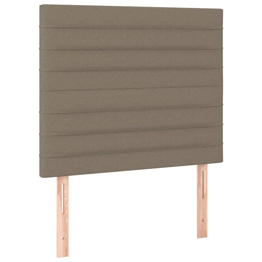 Cadre de lit sans matelas taupe 90x200 cm tissu - 9