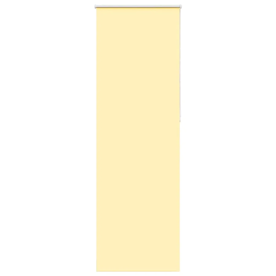 Store enrouleur occultant jaune largeur du tissu 60,7 cm