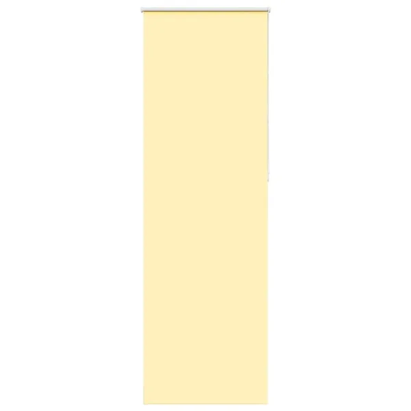 Store enrouleur occultant jaune largeur du tissu 60,7 cm