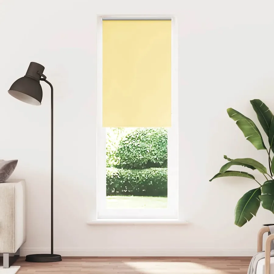 Store enrouleur occultant jaune largeur du tissu 60,7 cm - 2