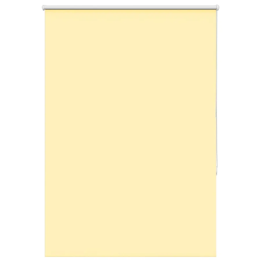 Store enrouleur occultant jaune largeur du tissu 85,7 cm