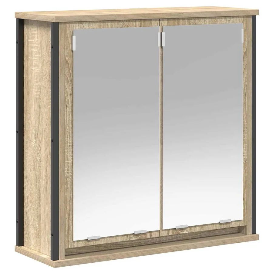 Ensemble de mobilier de salle de bain 5 pcs Bois d'ingénierie - 9