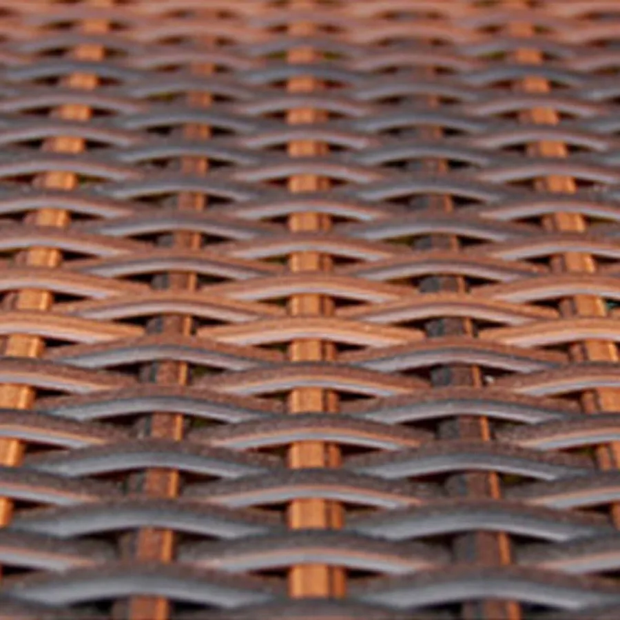 Salon de jardin 8 pcs avec coussins résine tressée marron - 7