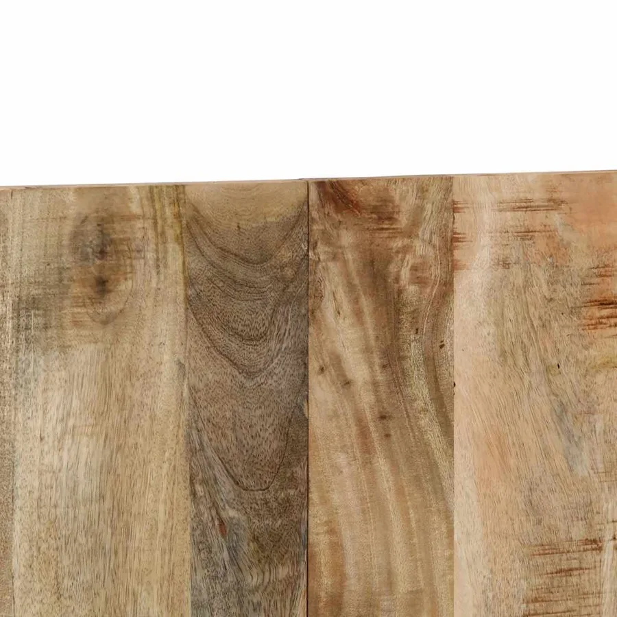 Tête de lit 200 cm bois de manguier brut massif - 7