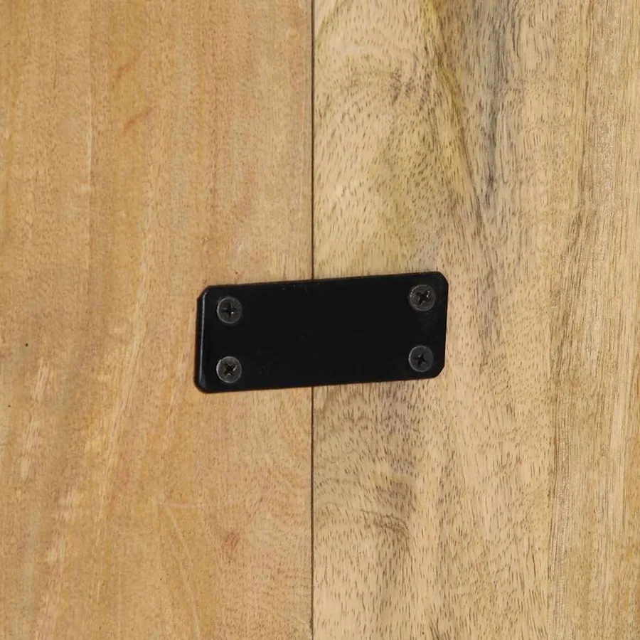 Tête de lit 200 cm bois de manguier brut massif - 9