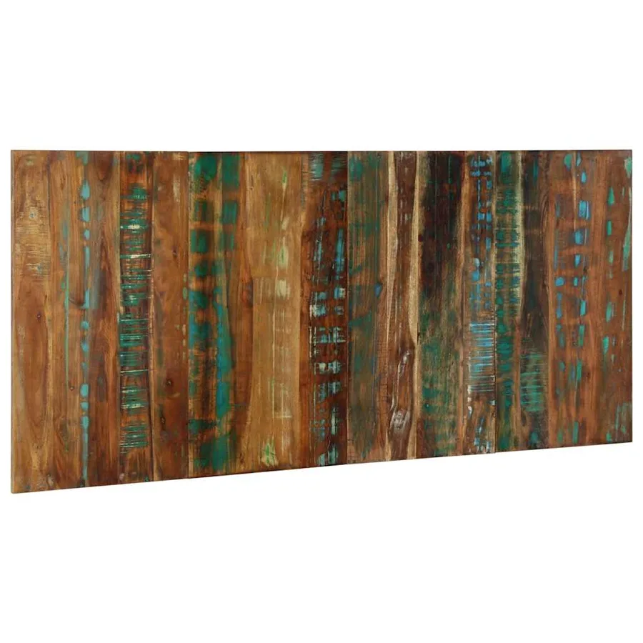 Tête de lit multicolore 180 cm bois massif récupération - 4