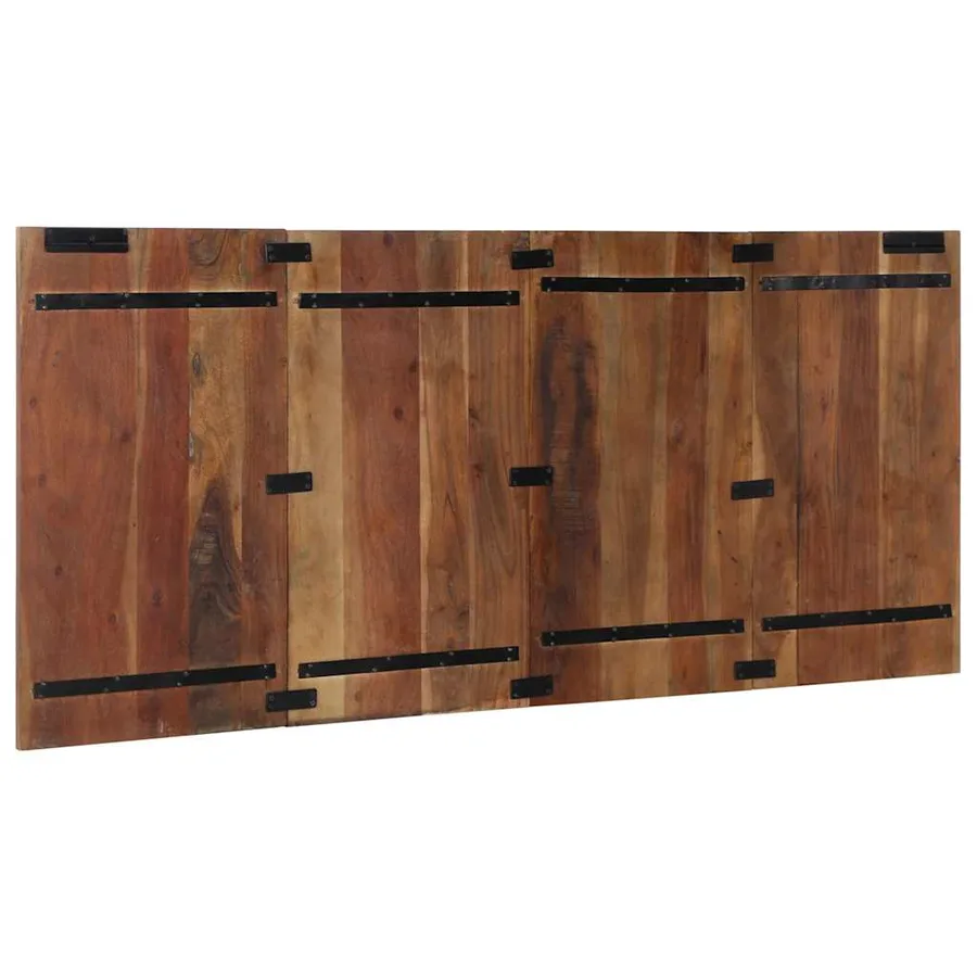 Tête de lit multicolore 180 cm bois massif récupération - 5