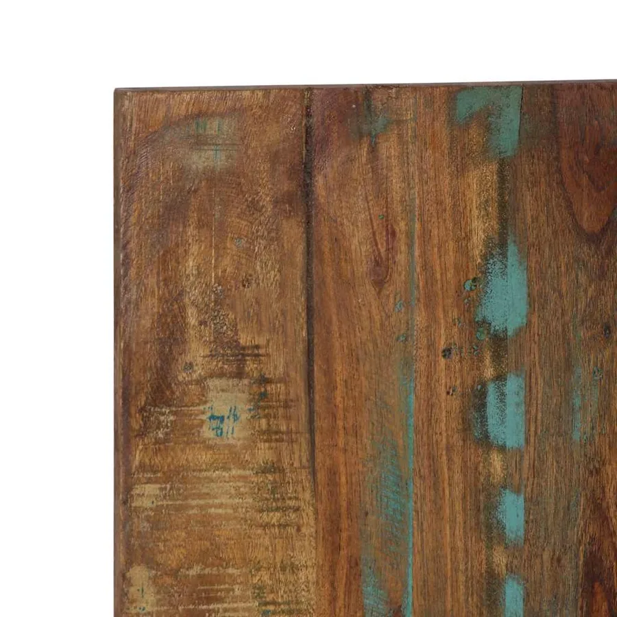 Tête de lit multicolore 180 cm bois massif récupération - 6