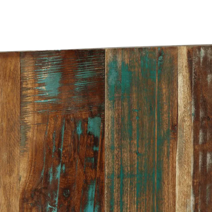 Tête de lit multicolore 180 cm bois massif récupération - 7