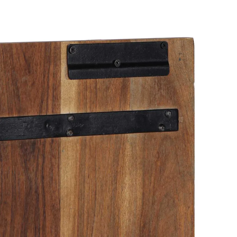 Tête de lit multicolore 180 cm bois massif récupération - 8