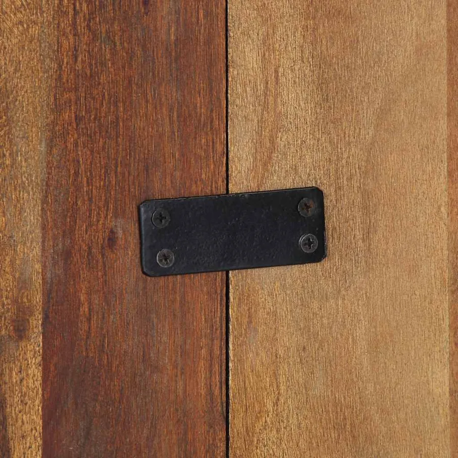 Tête de lit multicolore 180 cm bois massif récupération - 9