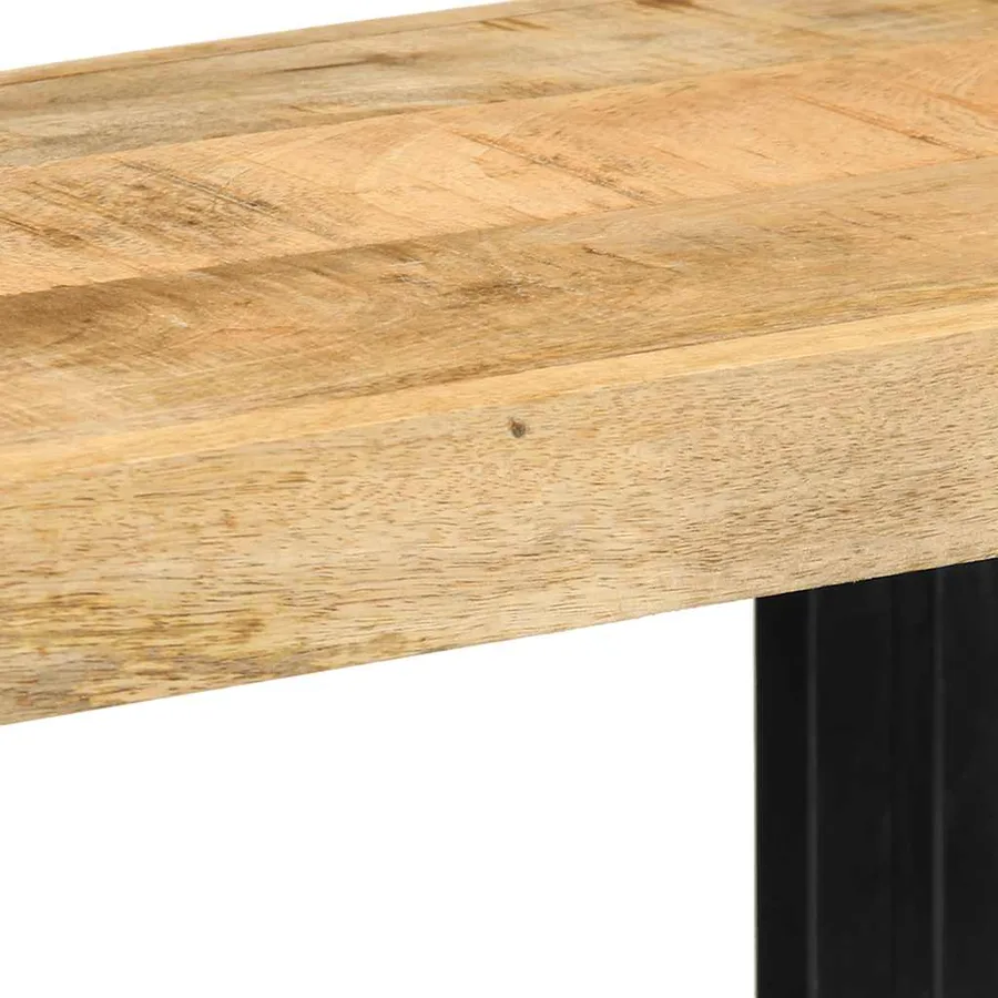Étagère murale 70x33x35 cm bois de manguier massif brut - 10
