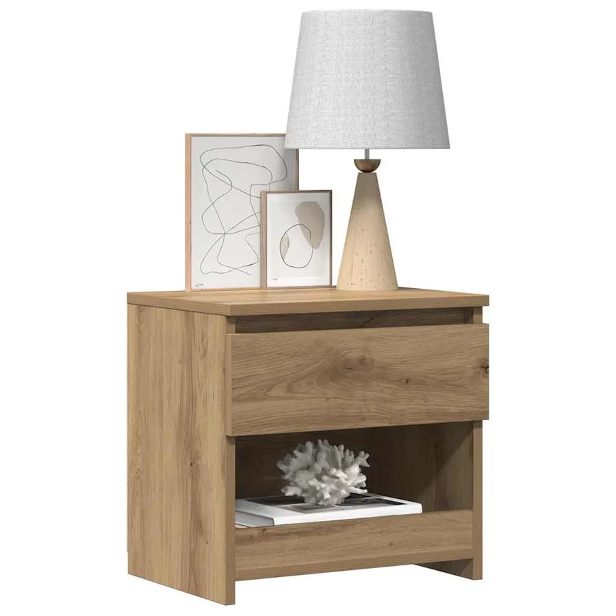 Tables de chevet 2 pcs chêne artisanal 40x30x39 cm - 3
