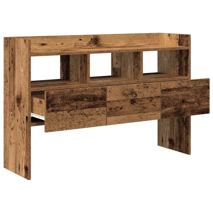 Buffet vieux bois 105x30x70 cm bois d'ingénierie - 7
