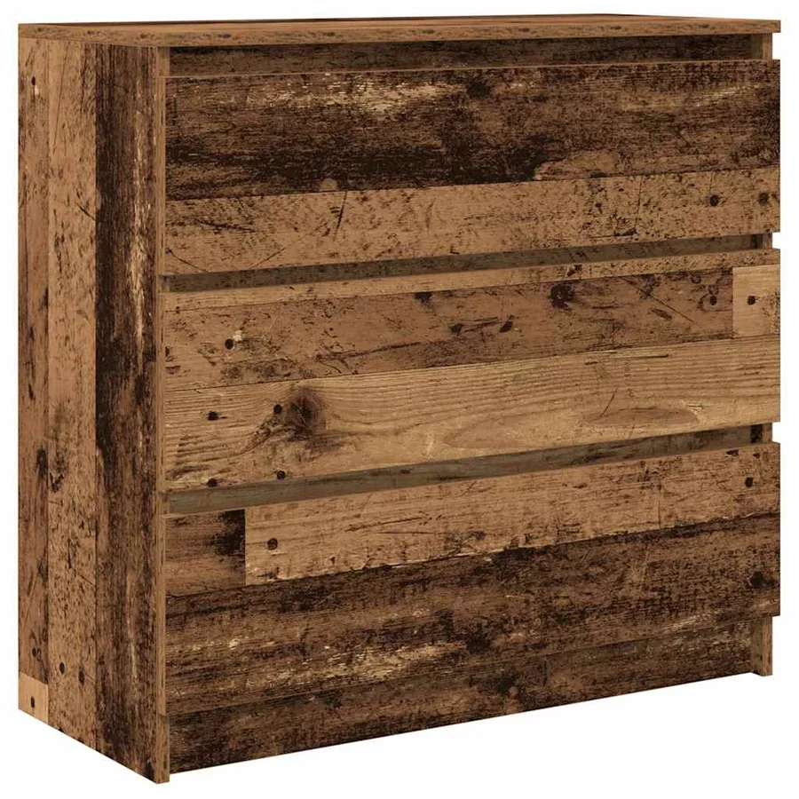 Buffet vieux bois 80x35x76 cm bois d'ingénierie - 2