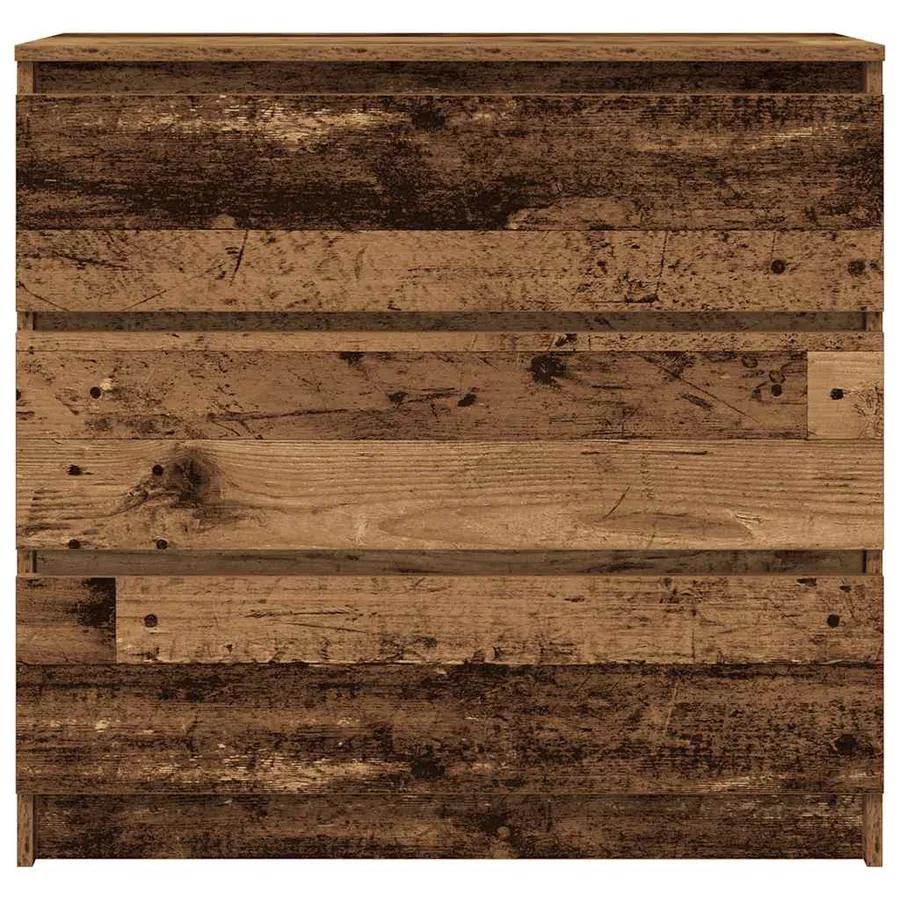 Buffet vieux bois 80x35x76 cm bois d'ingénierie - 6