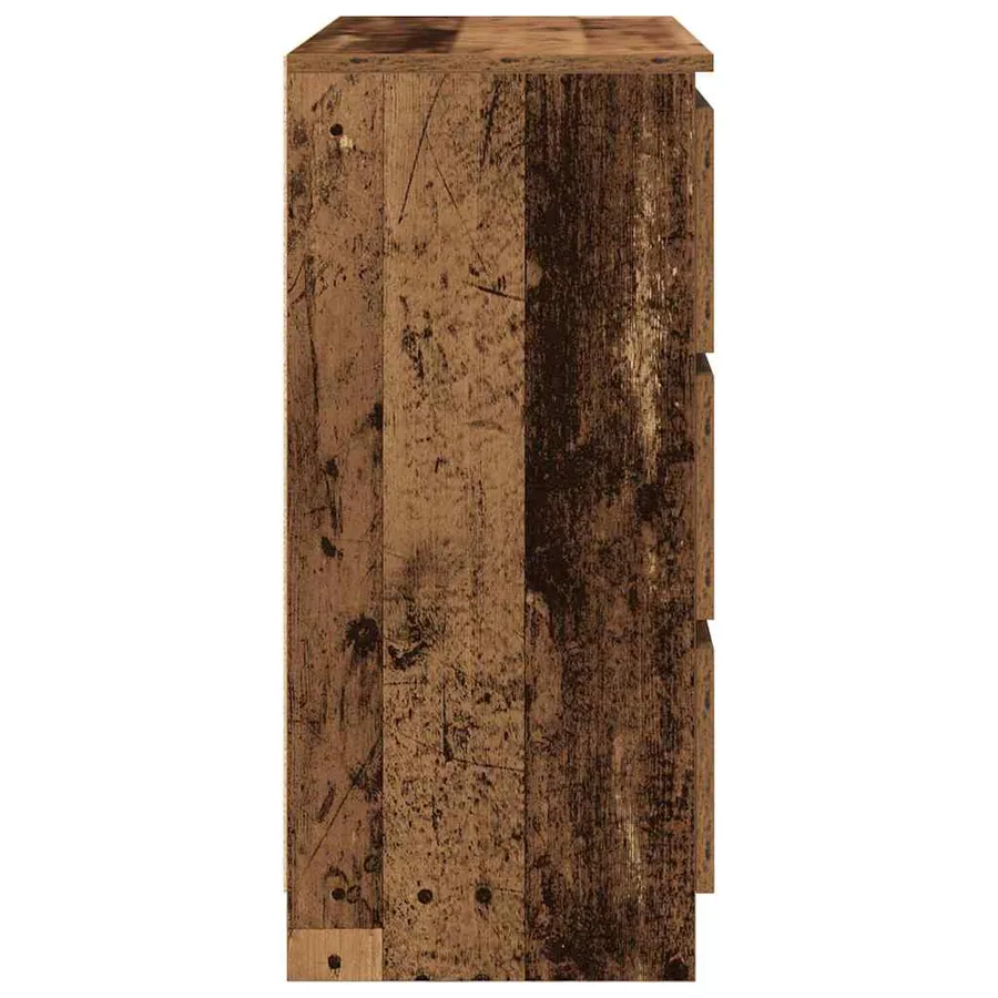 Buffet vieux bois 80x35x76 cm bois d'ingénierie - 7
