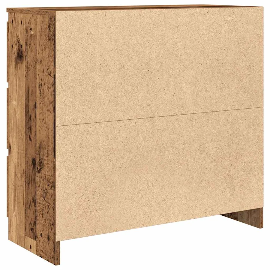 Buffet vieux bois 80x35x76 cm bois d'ingénierie - 8