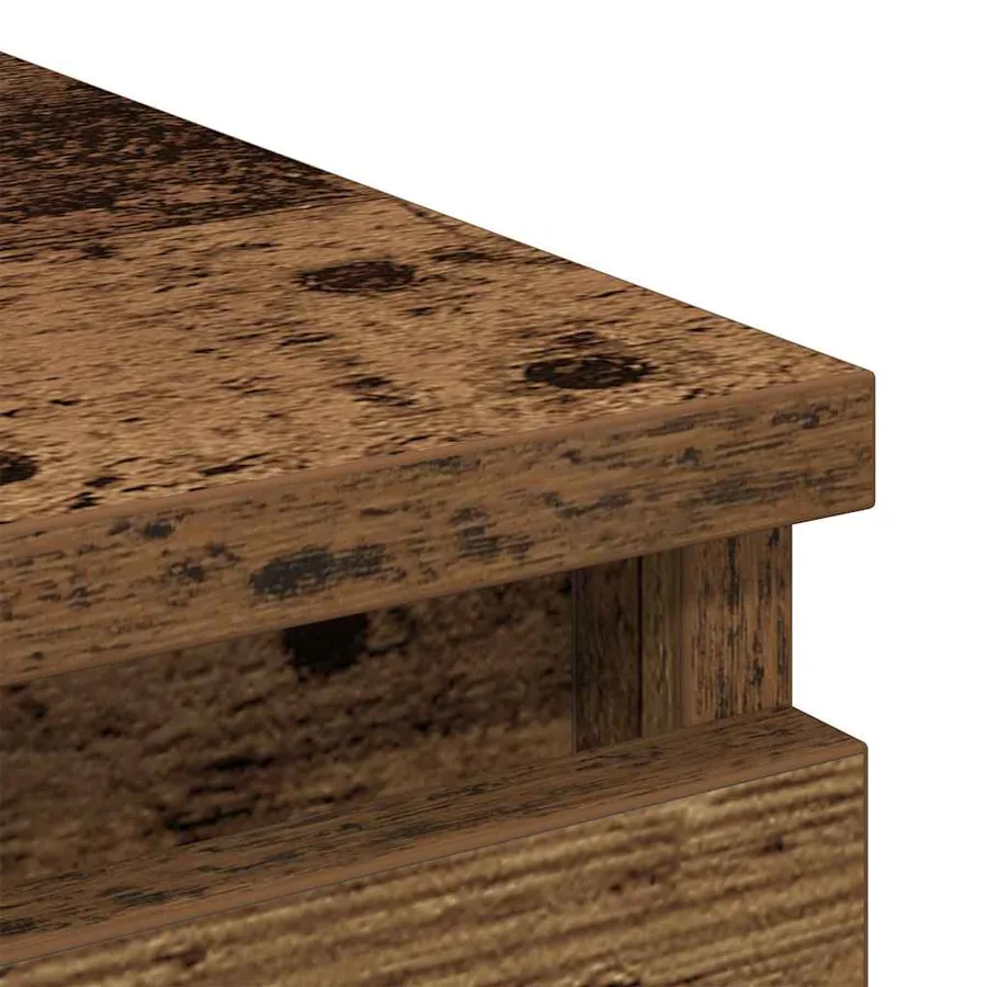 Buffet vieux bois 80x35x76 cm bois d'ingénierie - 9