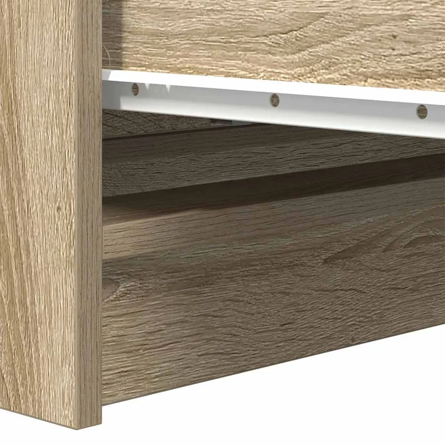 Buffet chêne sonoma 80x35x76 cm bois d'ingénierie - 10