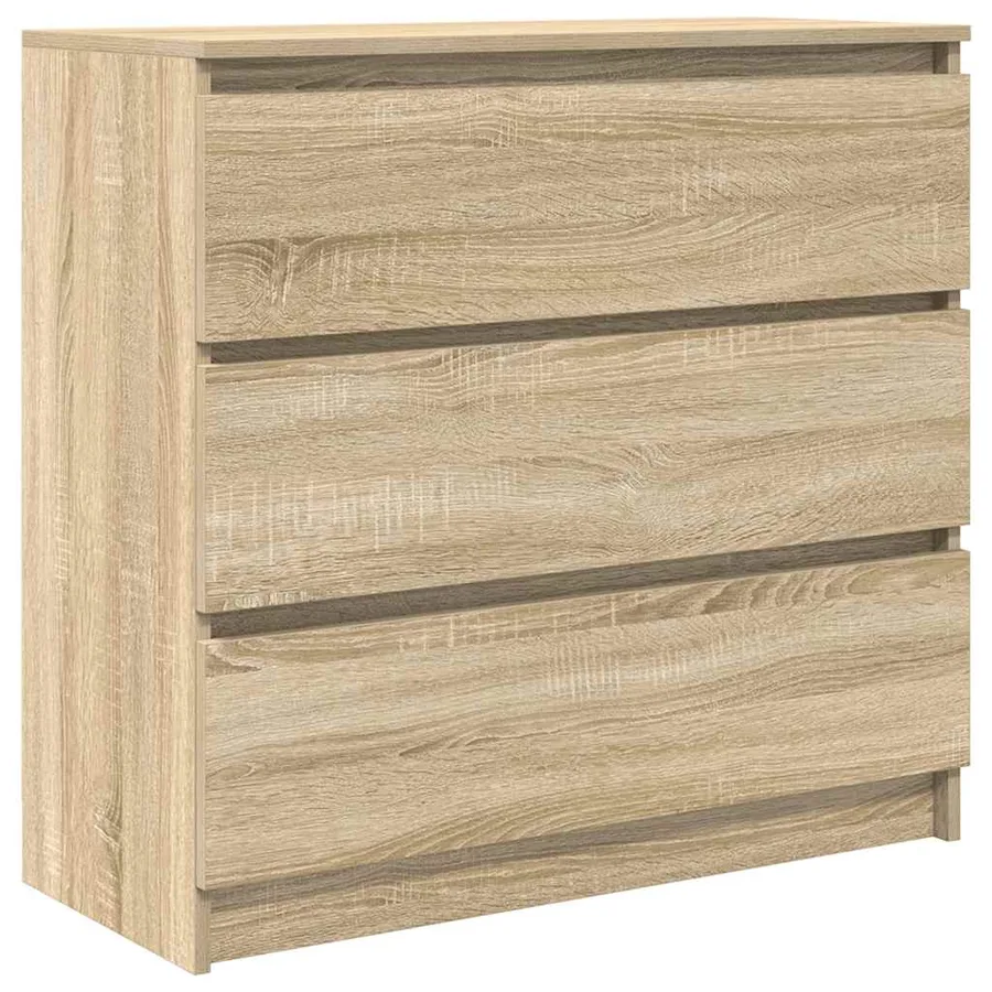 Buffet chêne sonoma 80x35x76 cm bois d'ingénierie - 2