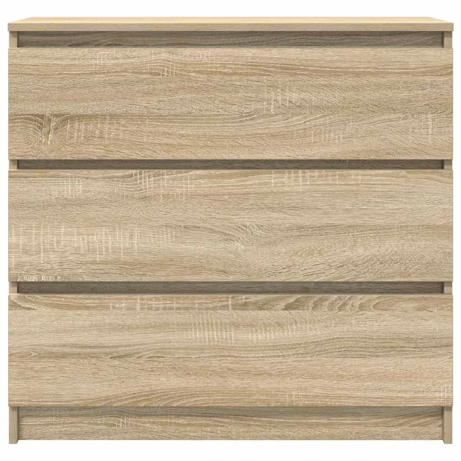 Buffet chêne sonoma 80x35x76 cm bois d'ingénierie - 6