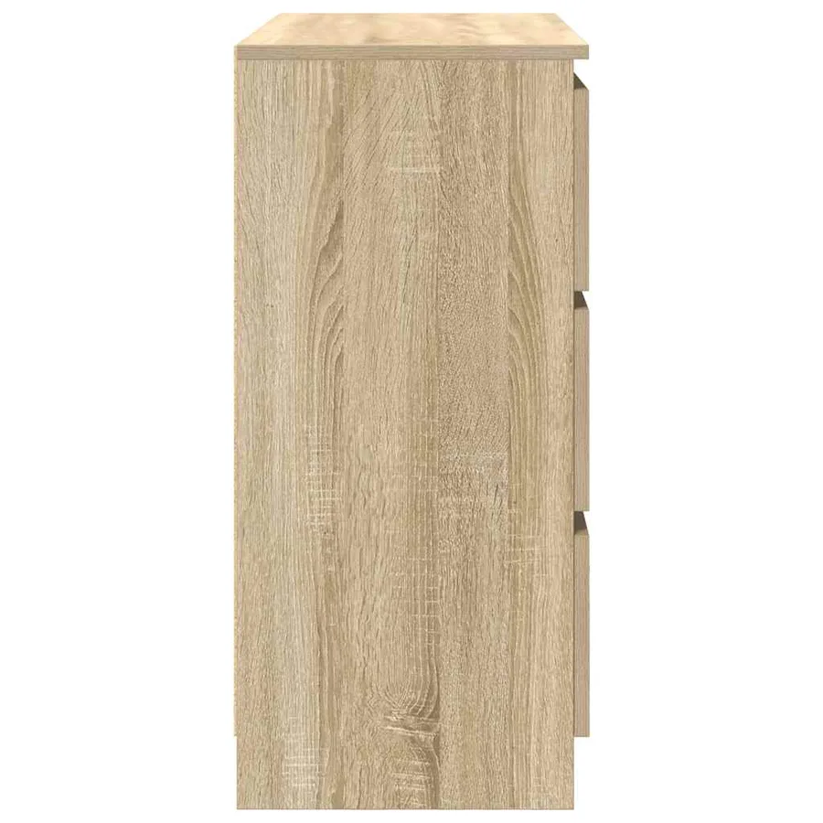 Buffet chêne sonoma 80x35x76 cm bois d'ingénierie - 7