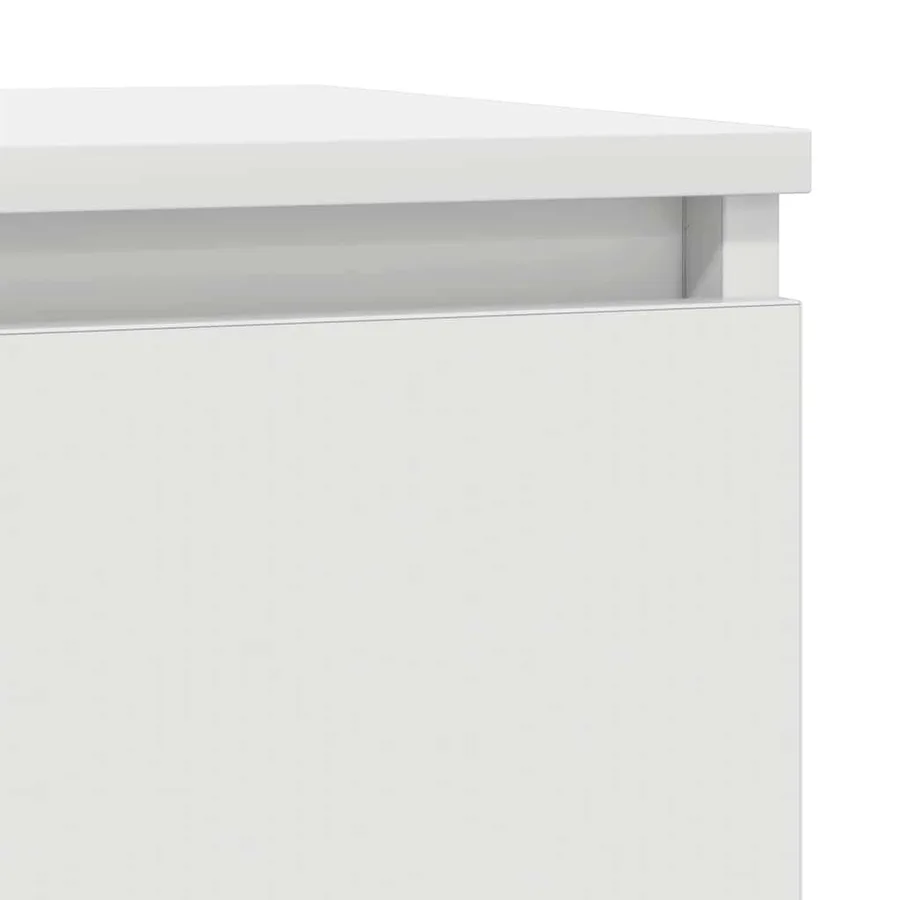 Buffet blanc 29,5x34x76 cm bois d'ingénierie - 10