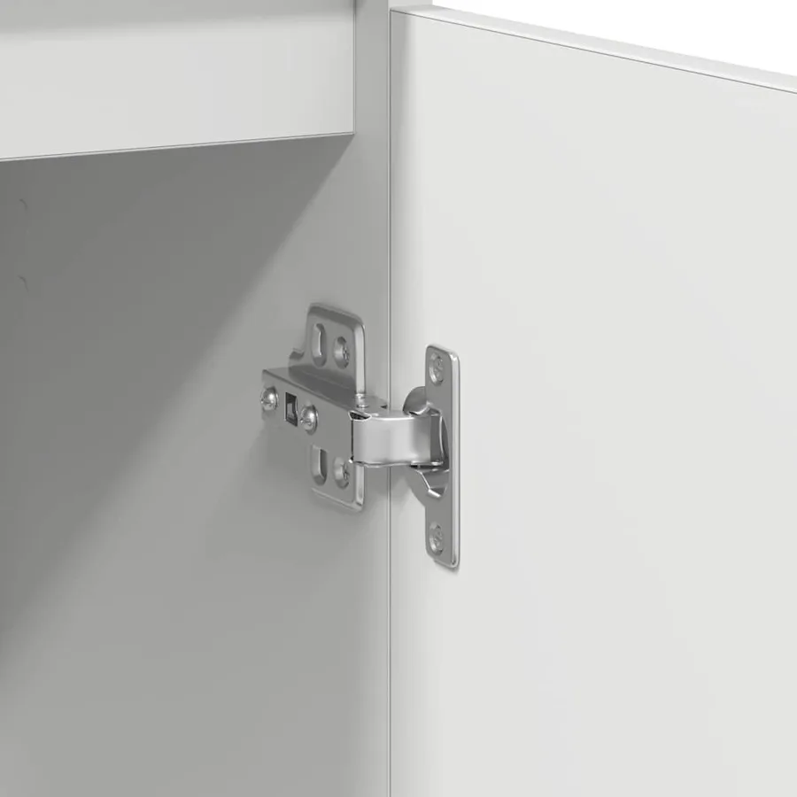 Buffet blanc 29,5x34x76 cm bois d'ingénierie - 11