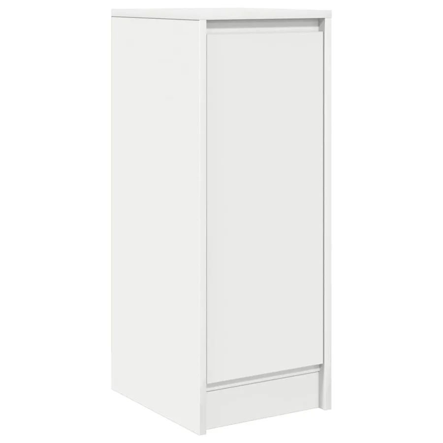 Buffet blanc 29,5x34x76 cm bois d'ingénierie - 2
