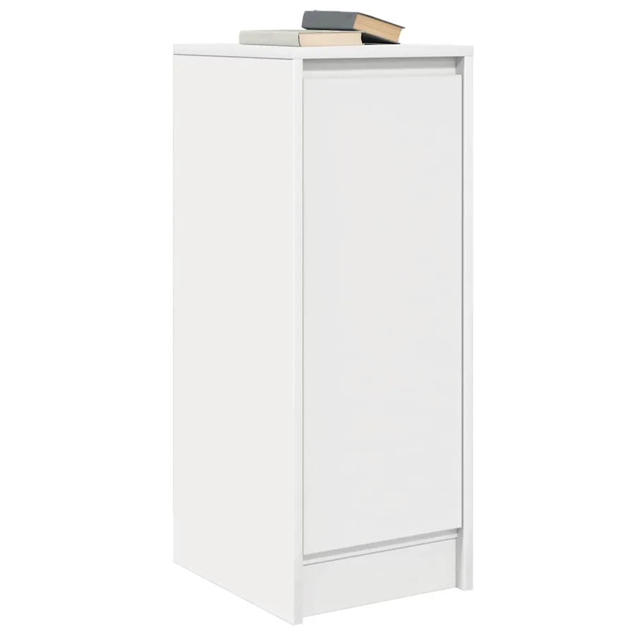 Buffet blanc 29,5x34x76 cm bois d'ingénierie - 4