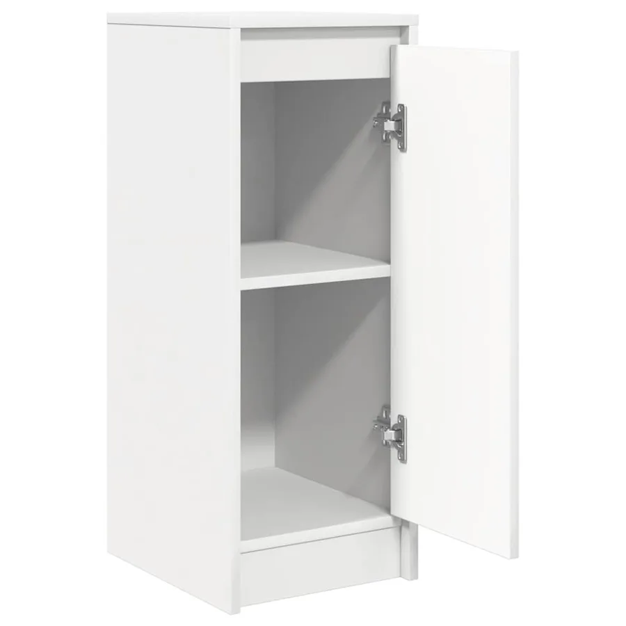 Buffet blanc 29,5x34x76 cm bois d'ingénierie - 5