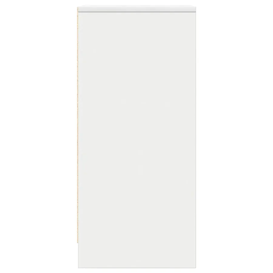 Buffet blanc 29,5x34x76 cm bois d'ingénierie - 7