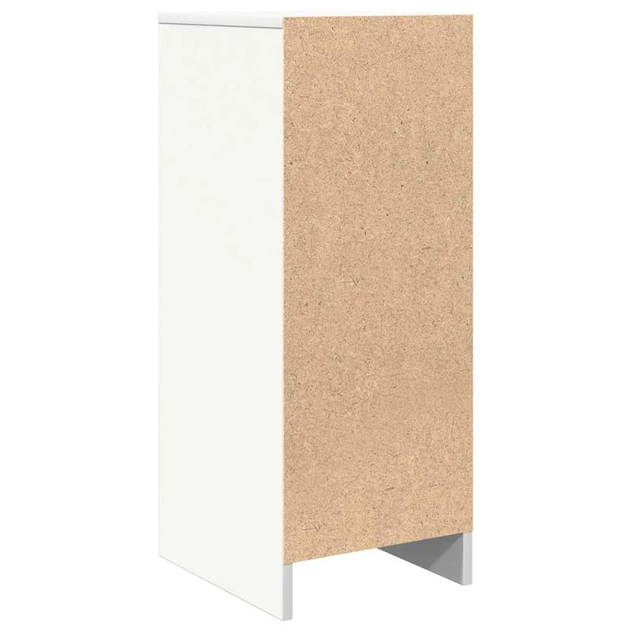 Buffet blanc 29,5x34x76 cm bois d'ingénierie - 8