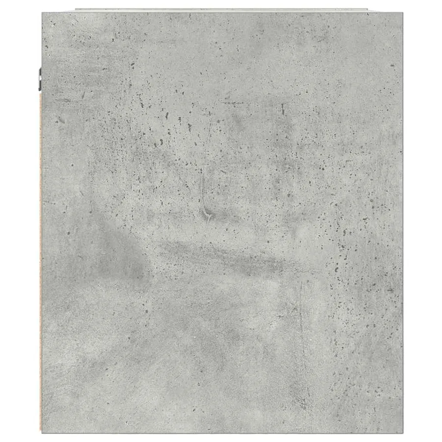 Table de chevet murale gris béton 38x34x40 cm - 7