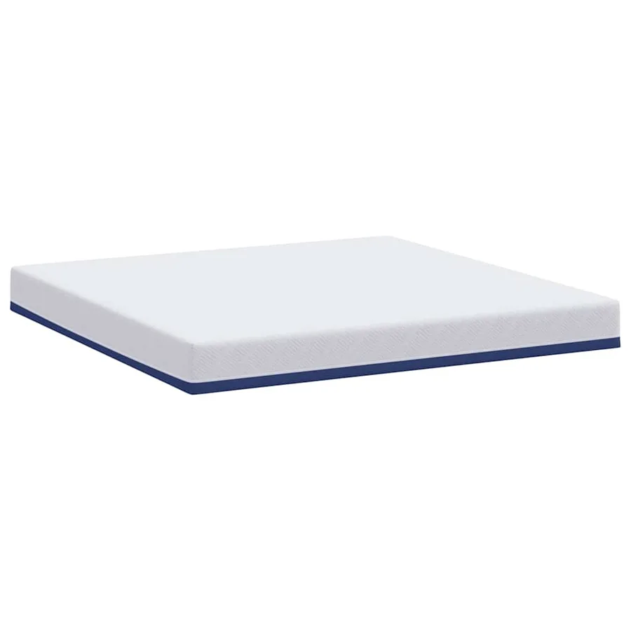 Matelas Blanc et Bleu 180 x 200 cm Tissu jacquard - 6