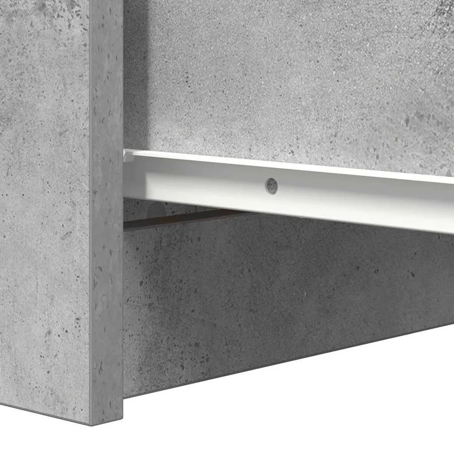 Buffet avec tiroirs gris béton 37,5x35x99 cm bois d'ingénierie - 10