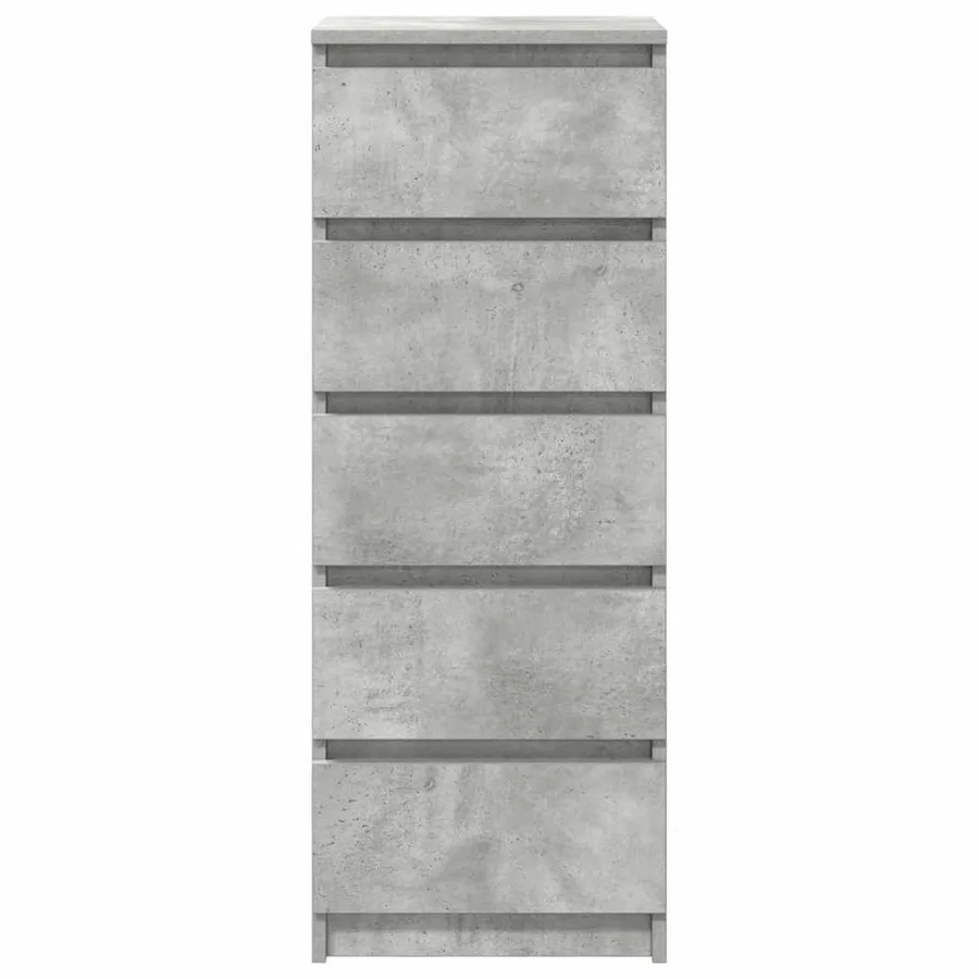 Buffet avec tiroirs gris béton 37,5x35x99 cm bois d'ingénierie - 6
