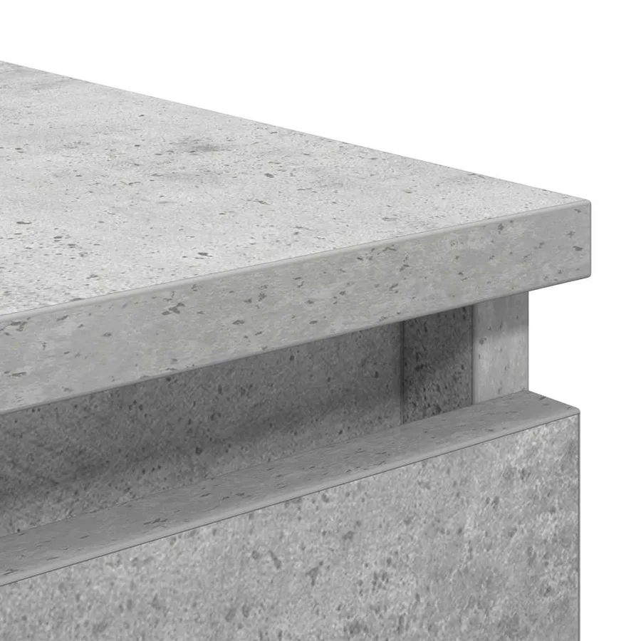 Buffet avec tiroirs gris béton 37,5x35x99 cm bois d'ingénierie - 9