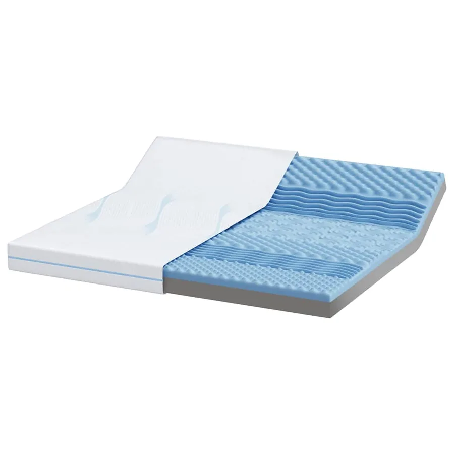 Matelas Moyennement ferme 200 x 200 cm Blanc - 4