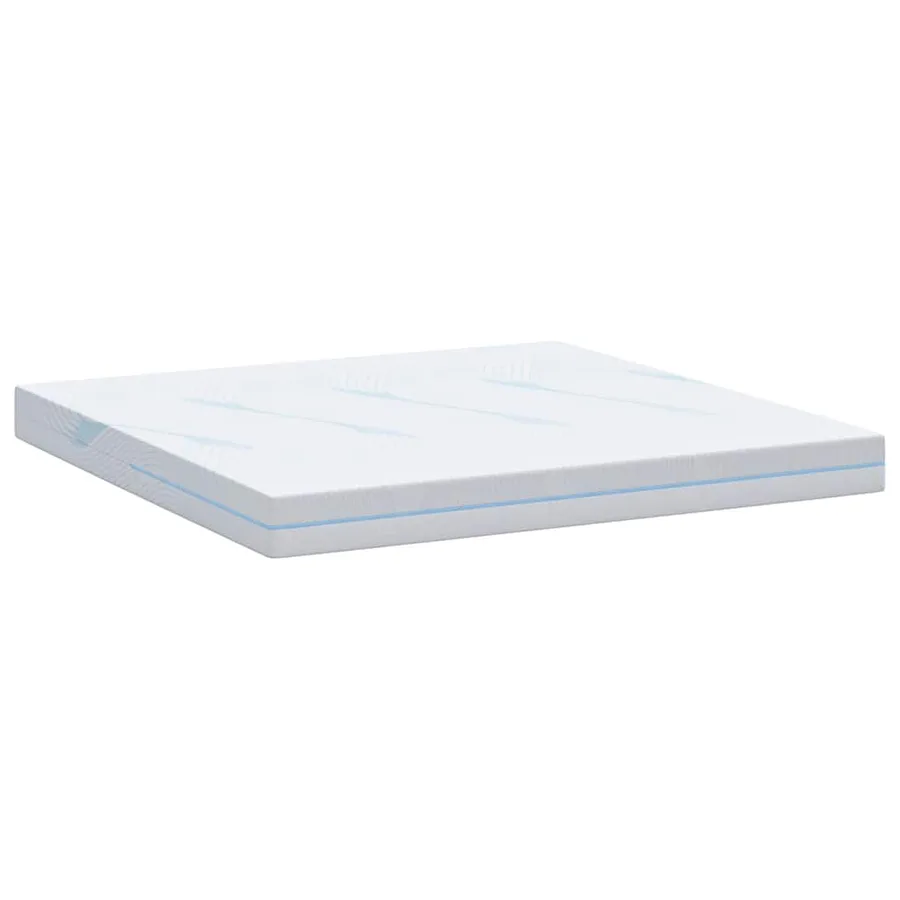 Matelas Moyennement ferme 200 x 200 cm Blanc - 6