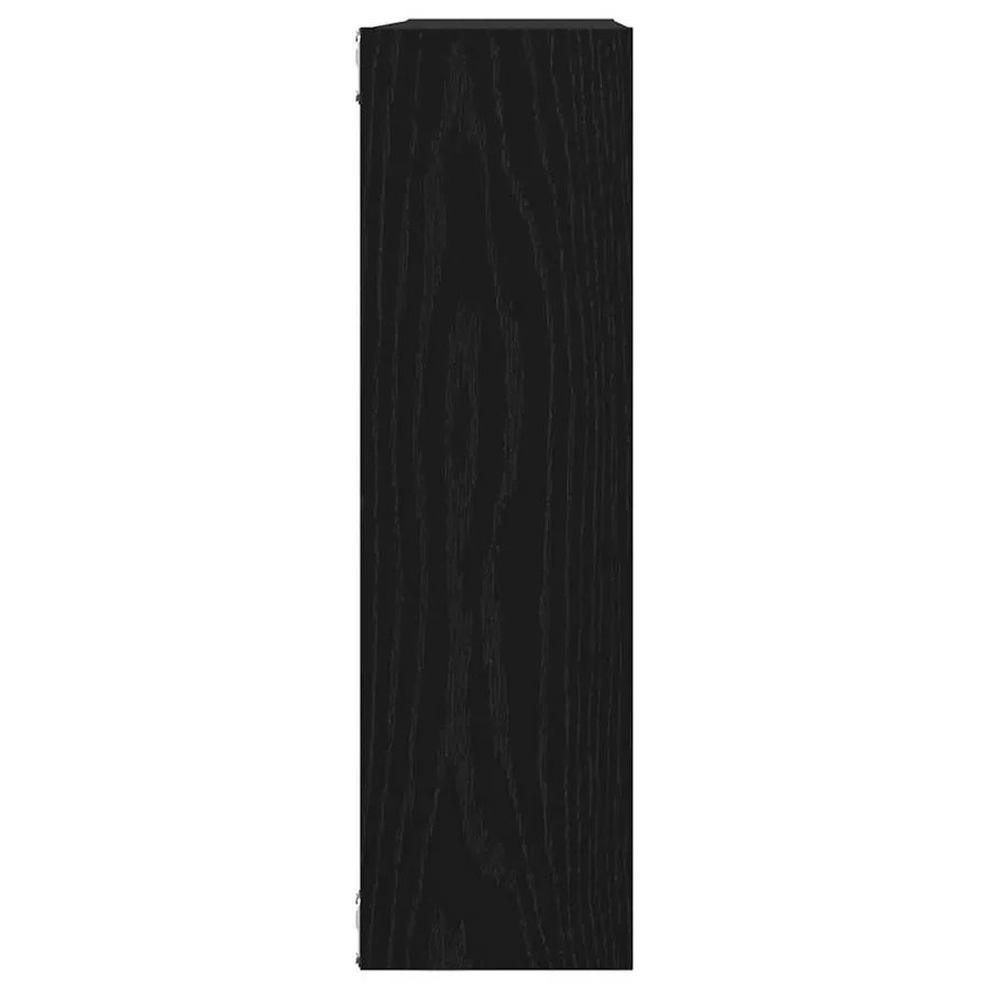 Étagère murale Chêne noir 75x16x55 cm Bois d'ingénierie - 6