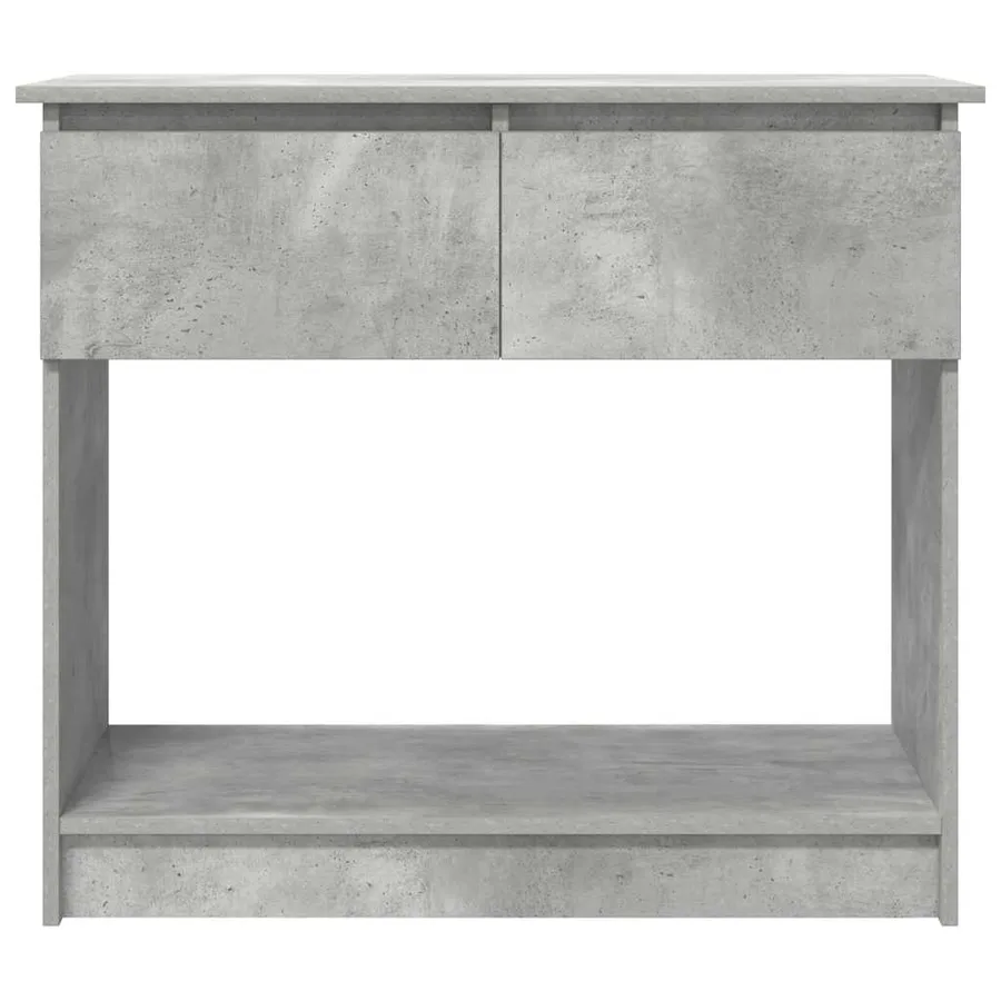 Table console avec tiroirs gris béton 85,5x38,5x74,5 cm - 6