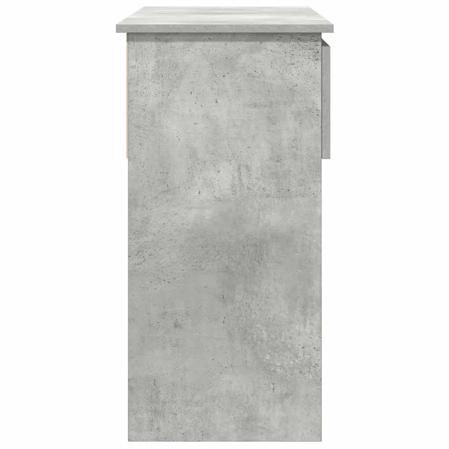 Table console avec tiroirs gris béton 85,5x38,5x74,5 cm - 7