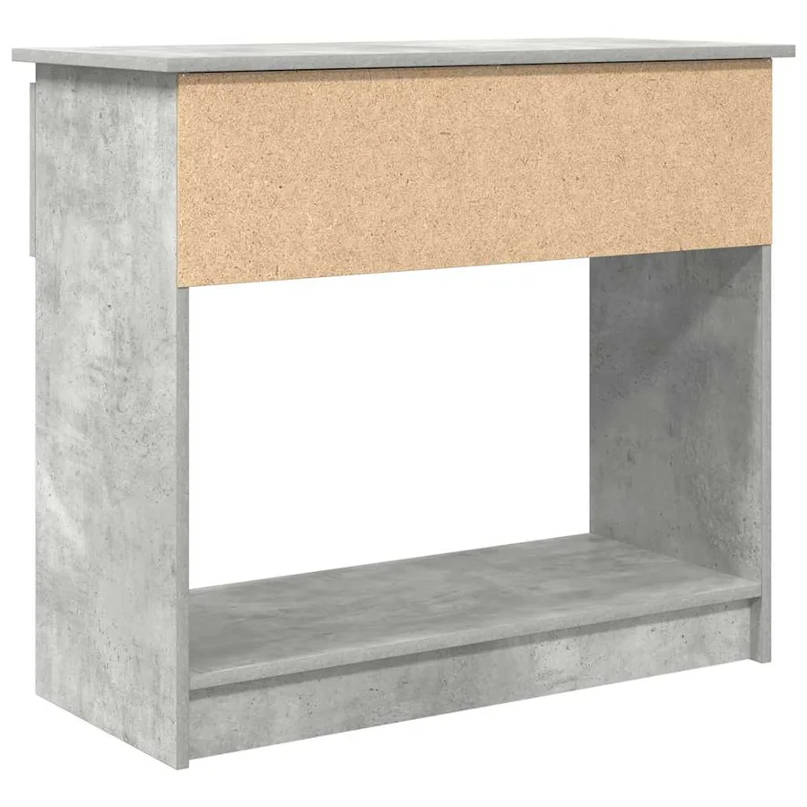 Table console avec tiroirs gris béton 85,5x38,5x74,5 cm - 8