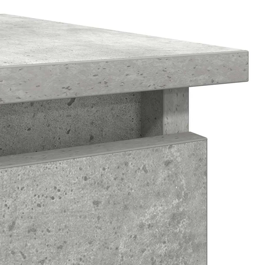 Table console avec tiroirs gris béton 85,5x38,5x74,5 cm - 9