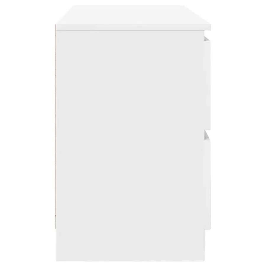 Meuble TV blanc 100x35x54 cm bois d'ingénierie - 7