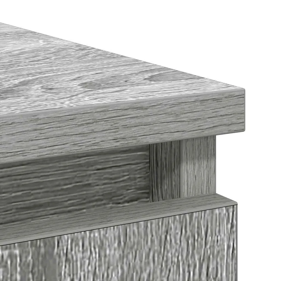 Buffet avec tiroir sonoma gris 71x35x65 cm bois d'ingénierie - 10