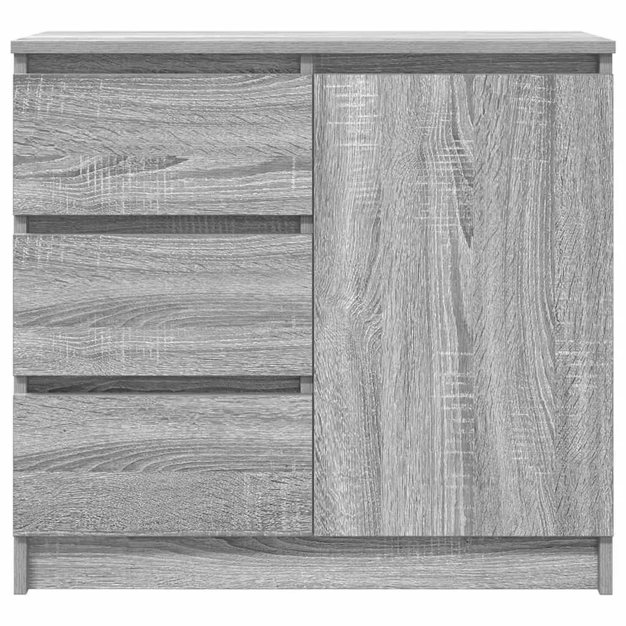 Buffet avec tiroir sonoma gris 71x35x65 cm bois d'ingénierie - 6